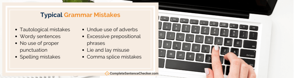 mistakes to fix with sentence checker and corrector online