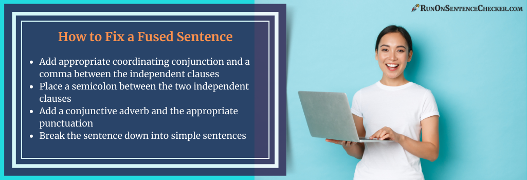tips on how to fix a fused sentence